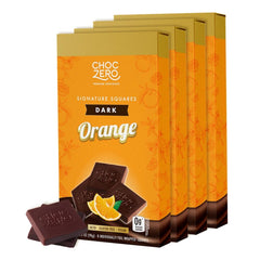 ChocZero Dark Chocolate Orange Squares packaging highlights a keto-friendly gifting option