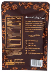 ChocZero dark chocolate peanut butter cups unwrap reveals smooth center and rich cacao.