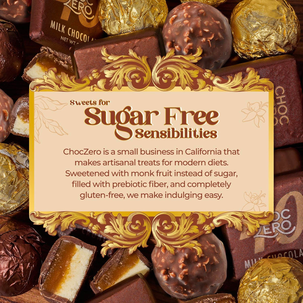 ChocZero gluten-free, soy-free, sugar-free truffles for mindful dessert options.