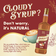 ChocZero hazelnut syrup cocktail glass demonstrates versatile flavoring for cocktails and mocktails