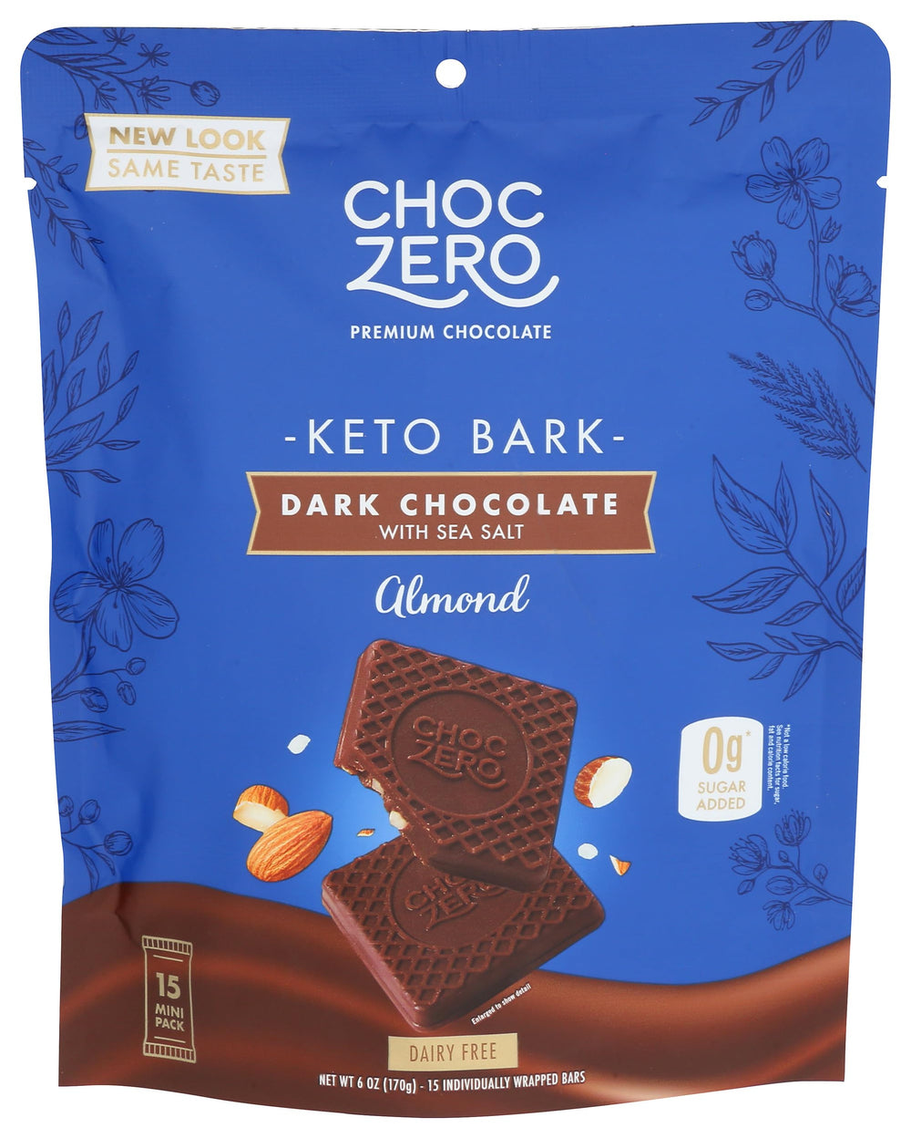 ChocZero Keto Bark crumble reveal demonstrates easy portioning of a keto snack