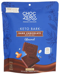 ChocZero Keto Bark crumble reveal demonstrates easy portioning of a keto snack