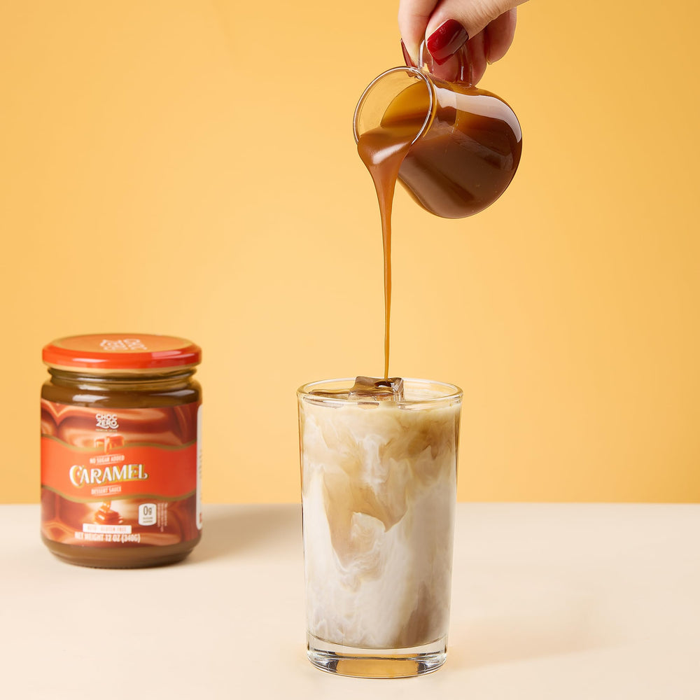 ChocZero keto caramel sauce for baking ideas and creamy desserts.