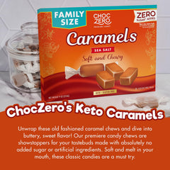 ChocZero keto caramels ideal for baking into desserts.