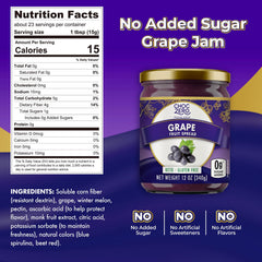 ChocZero keto grape jam on toast spreads smoothly for quick low-carb snacks.