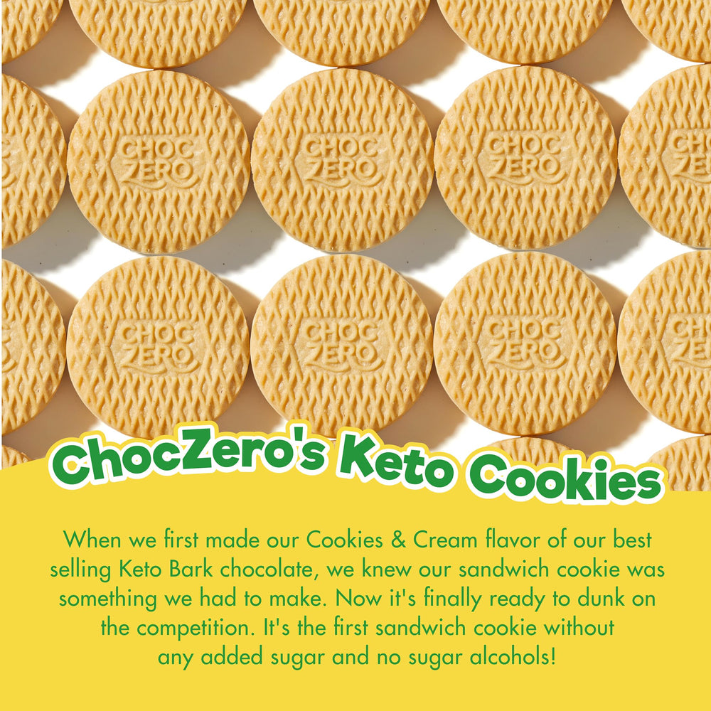 Vanilla cookies with lemon creme; keto-friendly bite