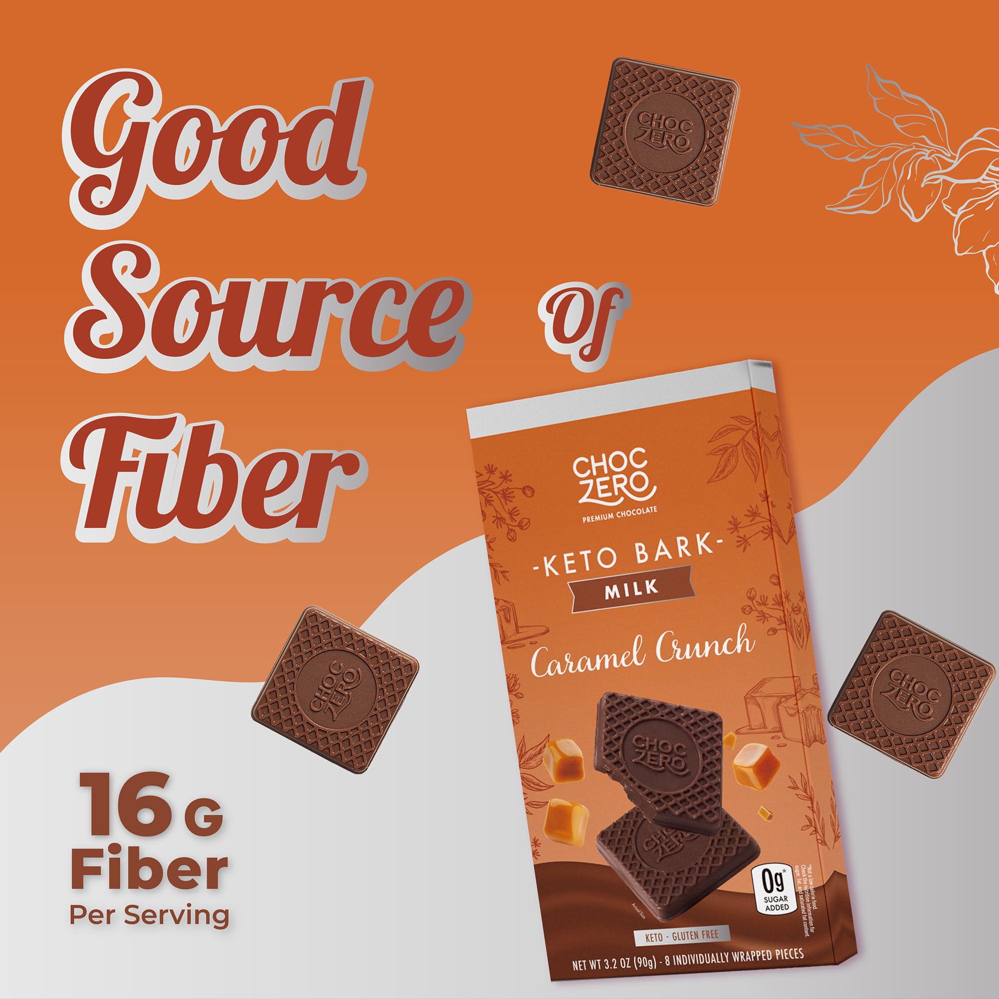 ChocZero serving idea presents a keto-friendly, fiber-rich snack with rich flavor.