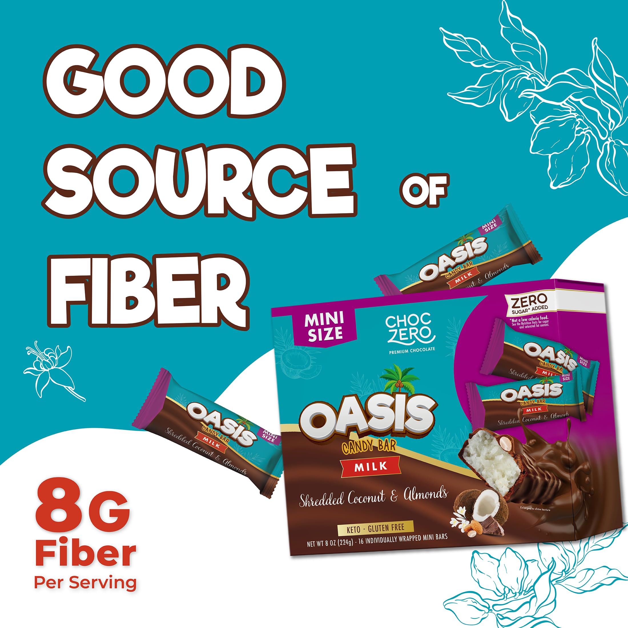 On-the-go ChocZero Mini Oasis Bar ready for a quick snack.