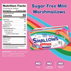 ChocZero Mini Marshmallows baking-scene, meltable and versatile for zero-sugar treats.