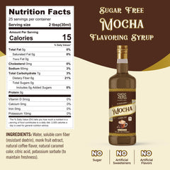 ChocZero Mocha Syrup pour demonstrates smooth mocha texture for hot or iced lattes.