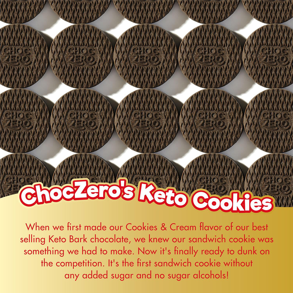 ChocZero natural ingredients vanilla frosting detail.