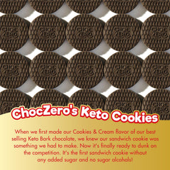ChocZero natural ingredients vanilla frosting detail.