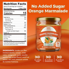 ChocZero orange marmalade spread on toast with bright citrus flavor and no added sugar.