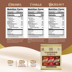 ChocZero caramel sugar-free syrup bottle adds sweet, low-calorie coffee flavor.