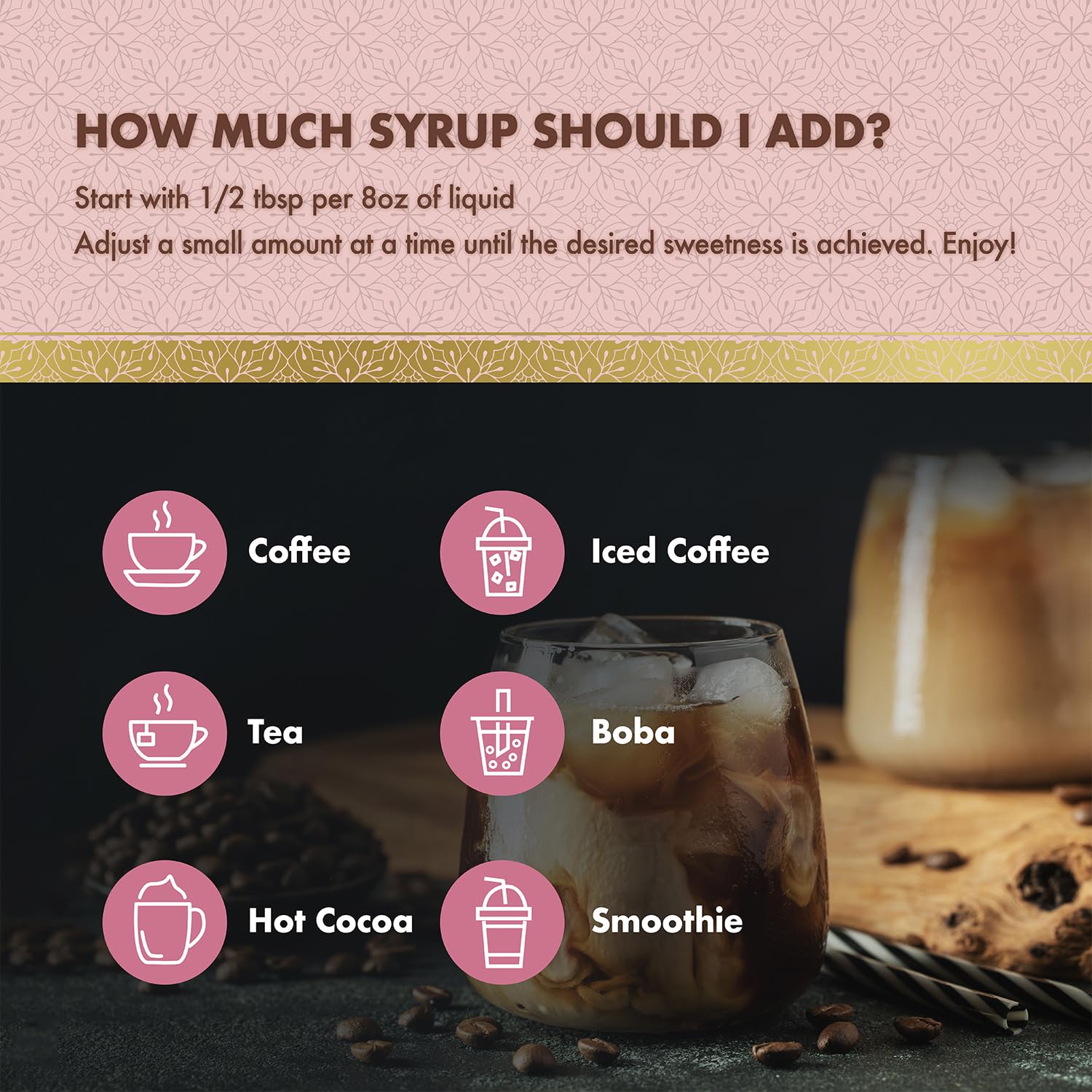 ChocZero sugar-free cupcake syrup adds cupcake notes to protein shakes.