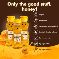 ChocZero sugar-free honey substitute tea mix stirred into a warm cup