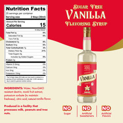 ChocZero vanilla syrup latte art highlights rich vanilla flavor.