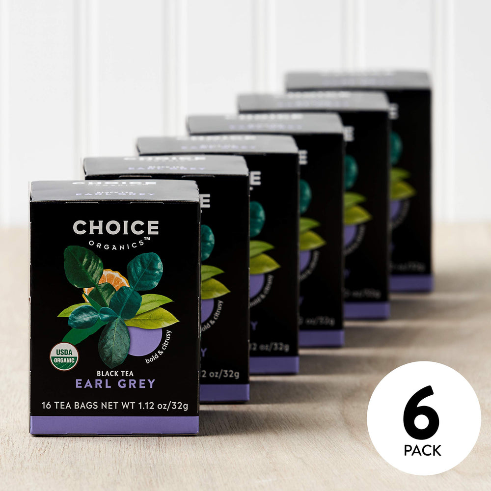 Choice Organic Teas carton packaging made from recycled paperboard