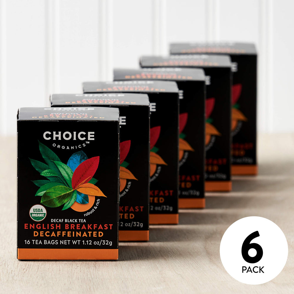 Recycled paperboard carton packaging for Choice Organic Teas