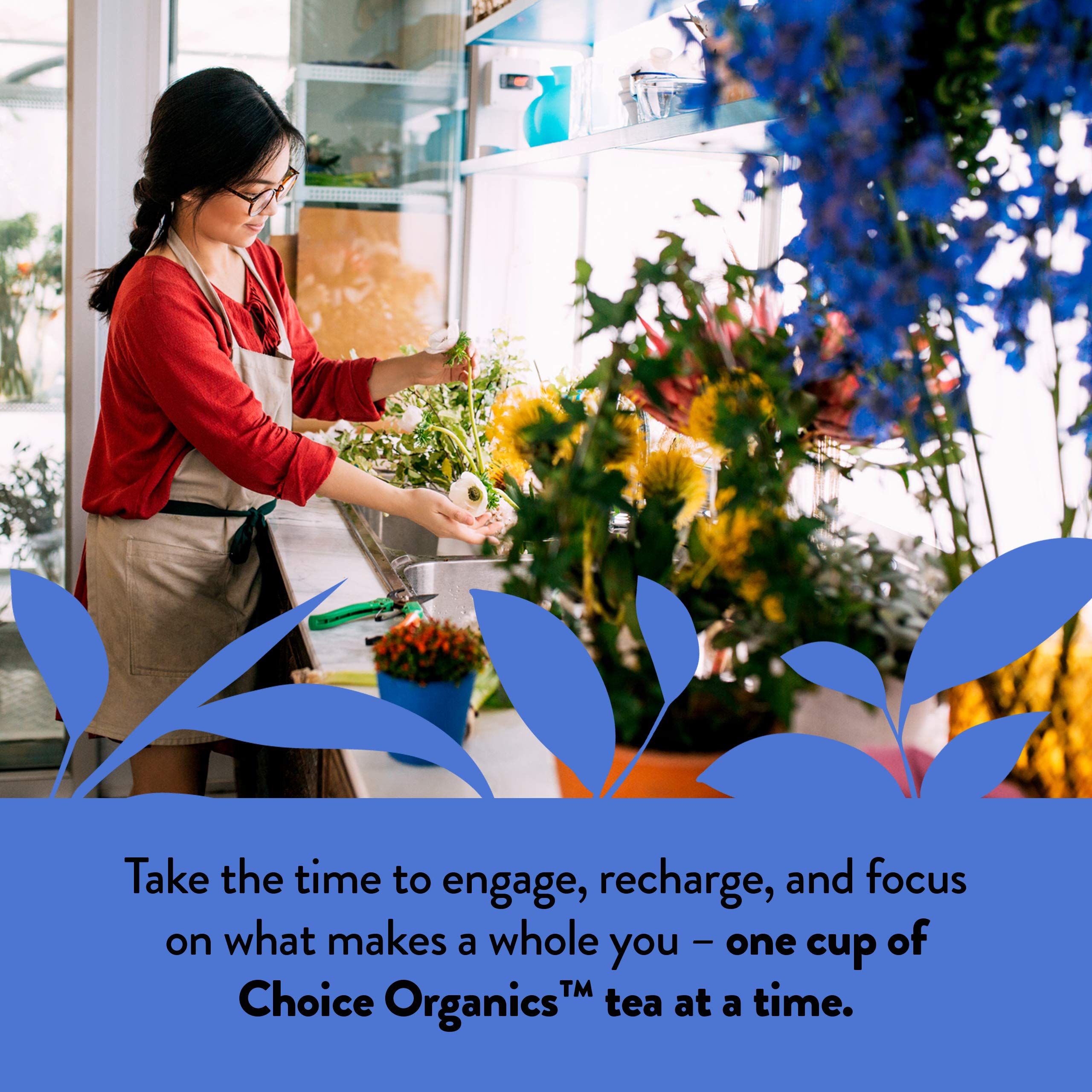 Choice Organics blends produced in LEED-certified facility.