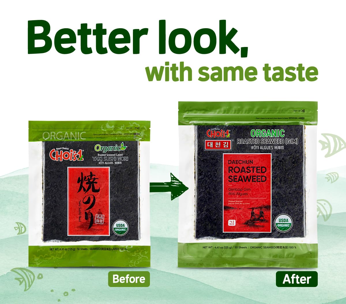 CHOI'S 1 sushi nori with crispy texture ideal for wraps and rolls