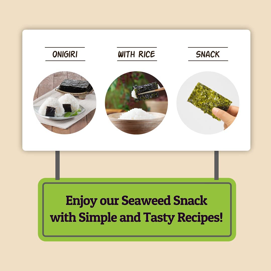 CHOI'S 1 Wasabi Seaweed Snacks gluten-free with no artificial preservatives.