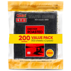 CHOI'S 1 Daechun roasted seaweed full sheets value pack for quick, savory snacking.