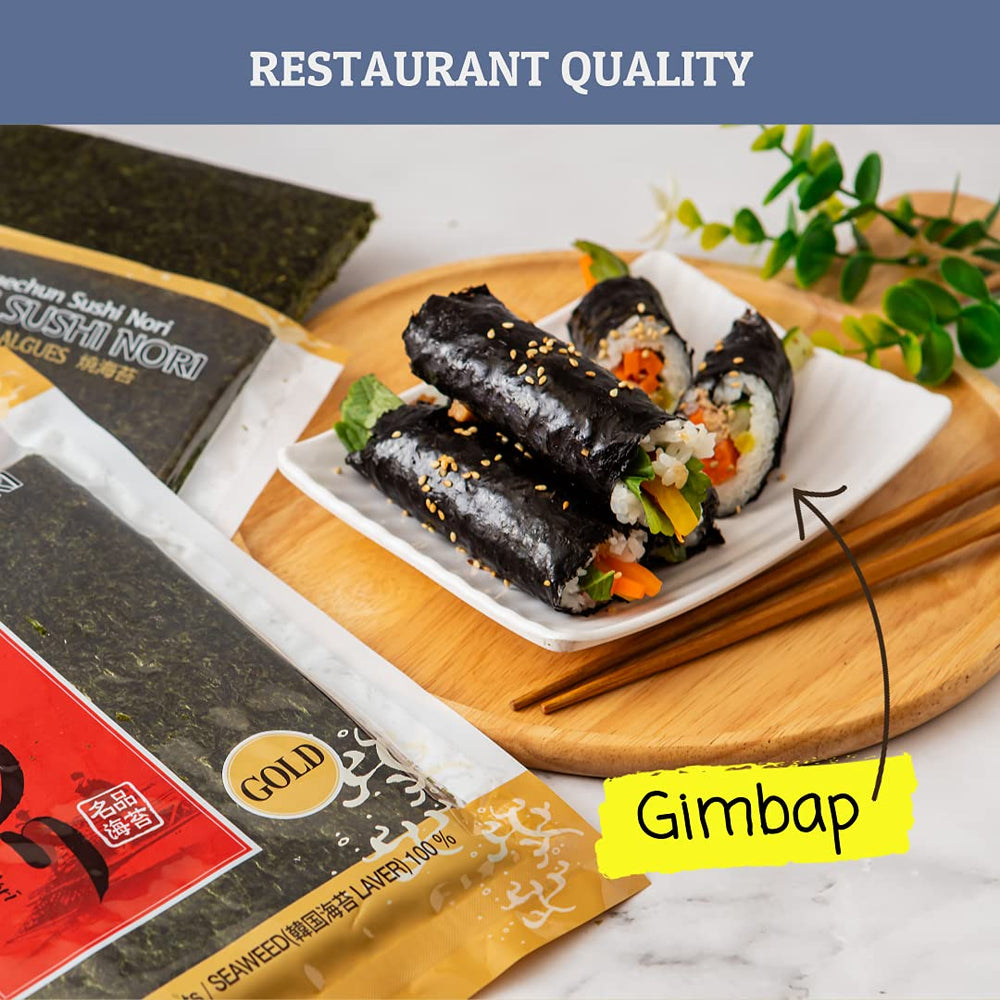 CHOI'S 1 Daechun roasted seaweed snack pack, compact and travel-friendly.