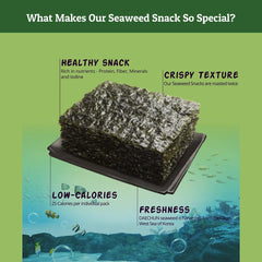 CHOI'S 1 Daechun seaweed-snack-green-tea-powder with a subtle green tea aroma