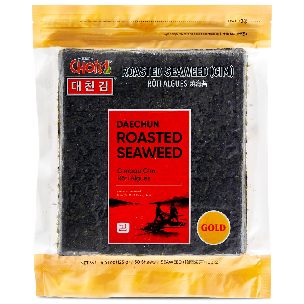 CHOI'S 1 roasted seaweed sheets for authentic sushi at home.