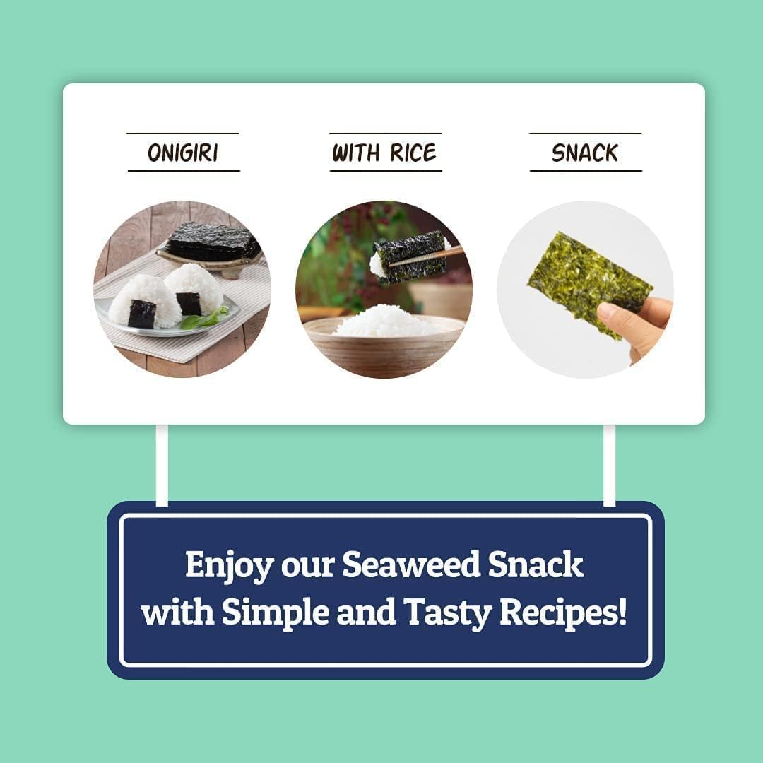 USDA Organic certified CHOI'S 1 seaweed with no artificial additives.