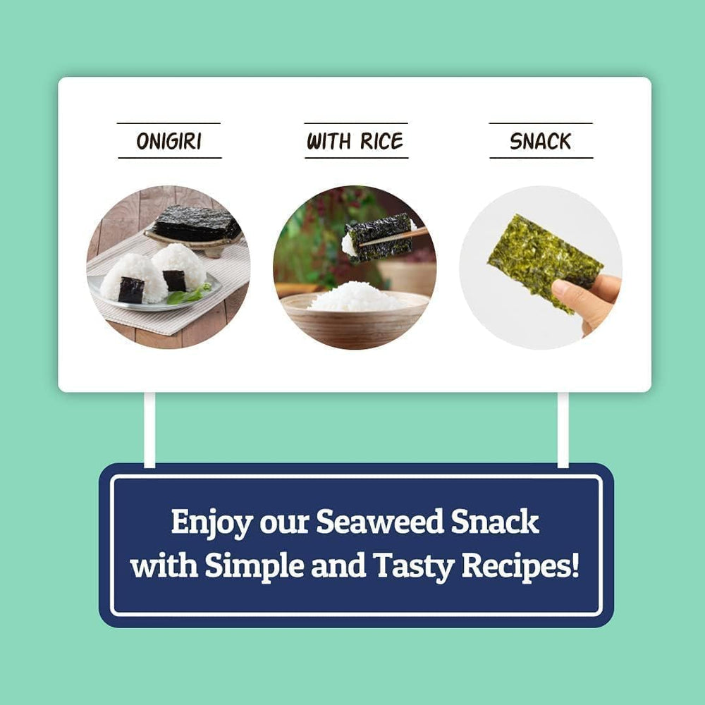 USDA Organic certified CHOI'S 1 seaweed with no artificial additives.