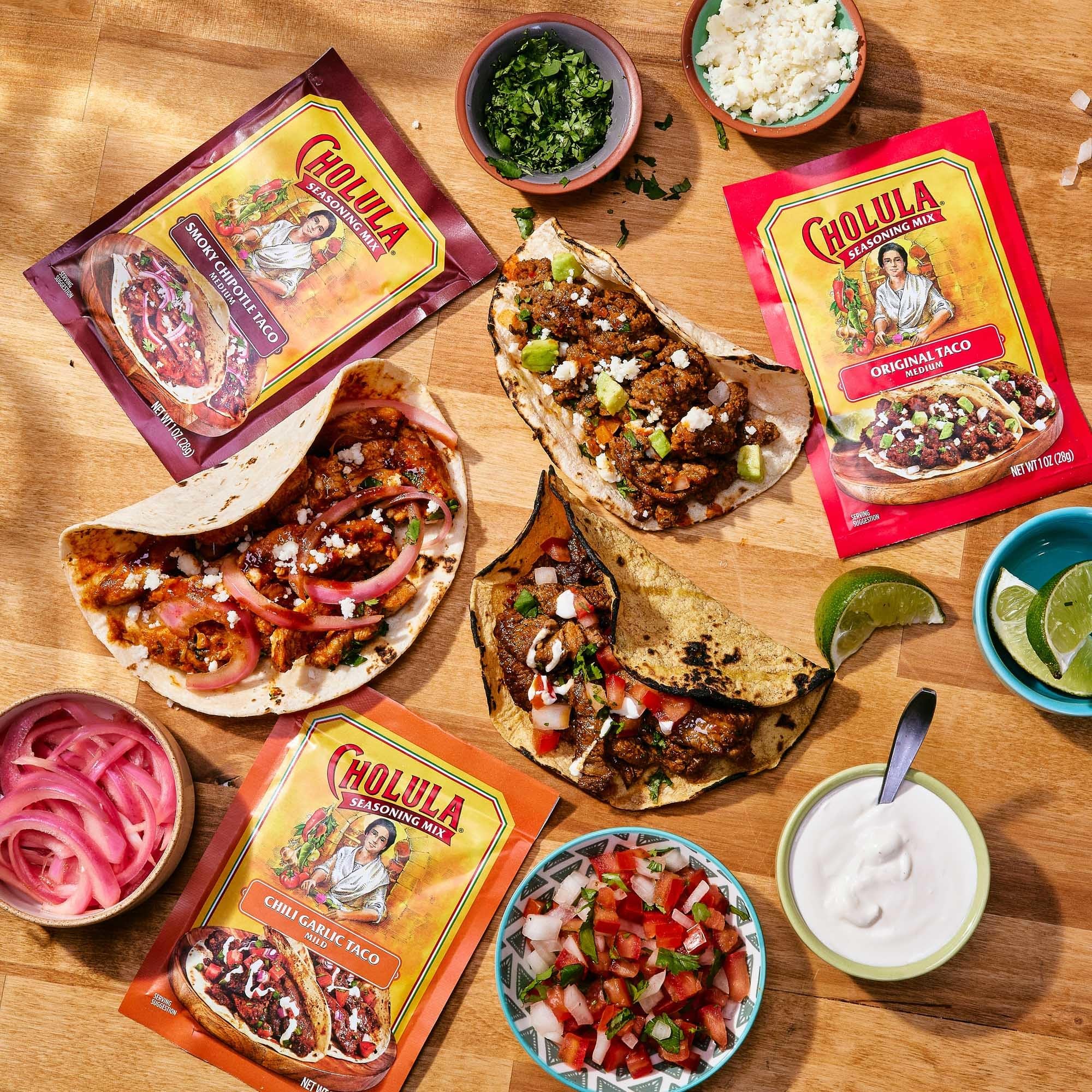 Cholula seasoning keeps kitchen prep simple during busy evenings.
