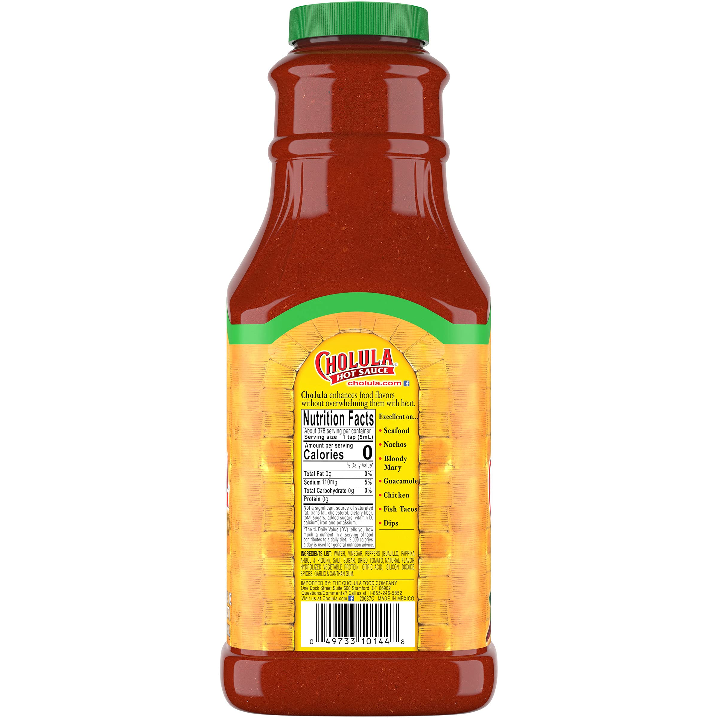 Cholula Chili Lime bottle on kitchen shelf ready to brighten eggs