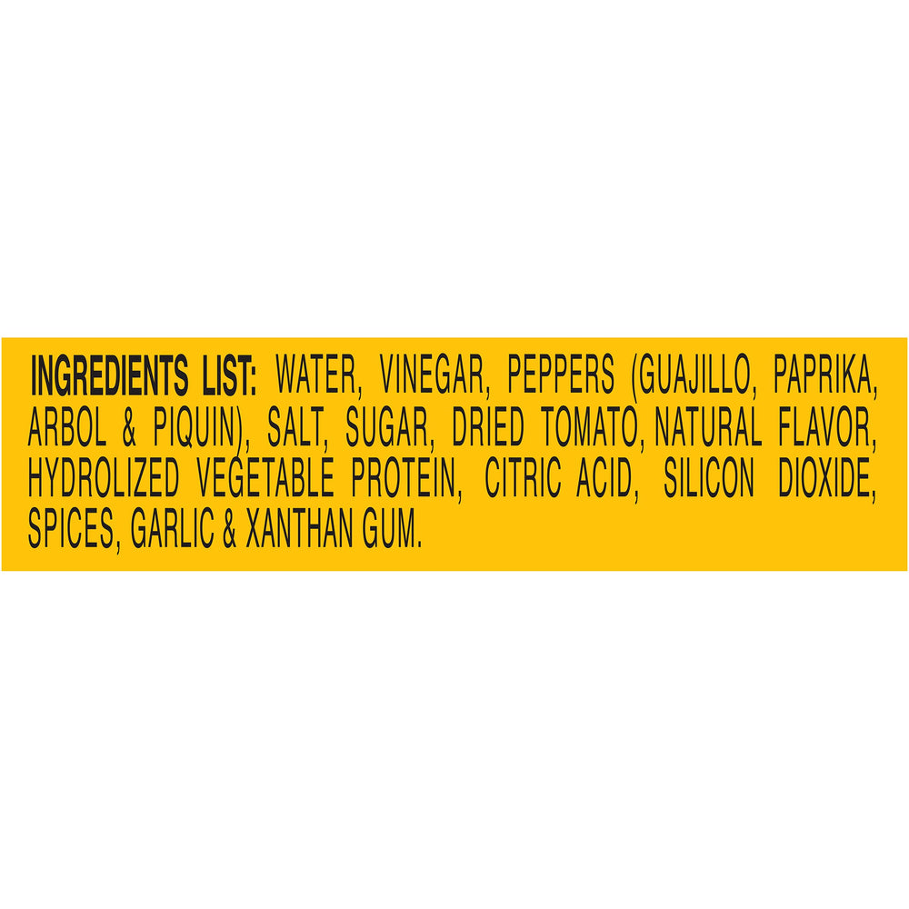 Cholula Chili Lime gluten-free and low-sodium option label