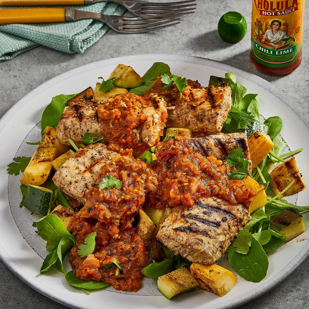 Cholula Chili Lime pairs with watermelon and mango