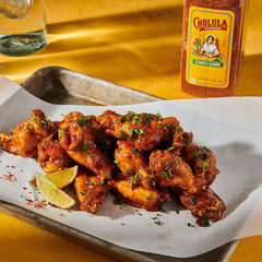 Cholula Chili Lime Seasoning on grilled shrimp and seafood tacos.