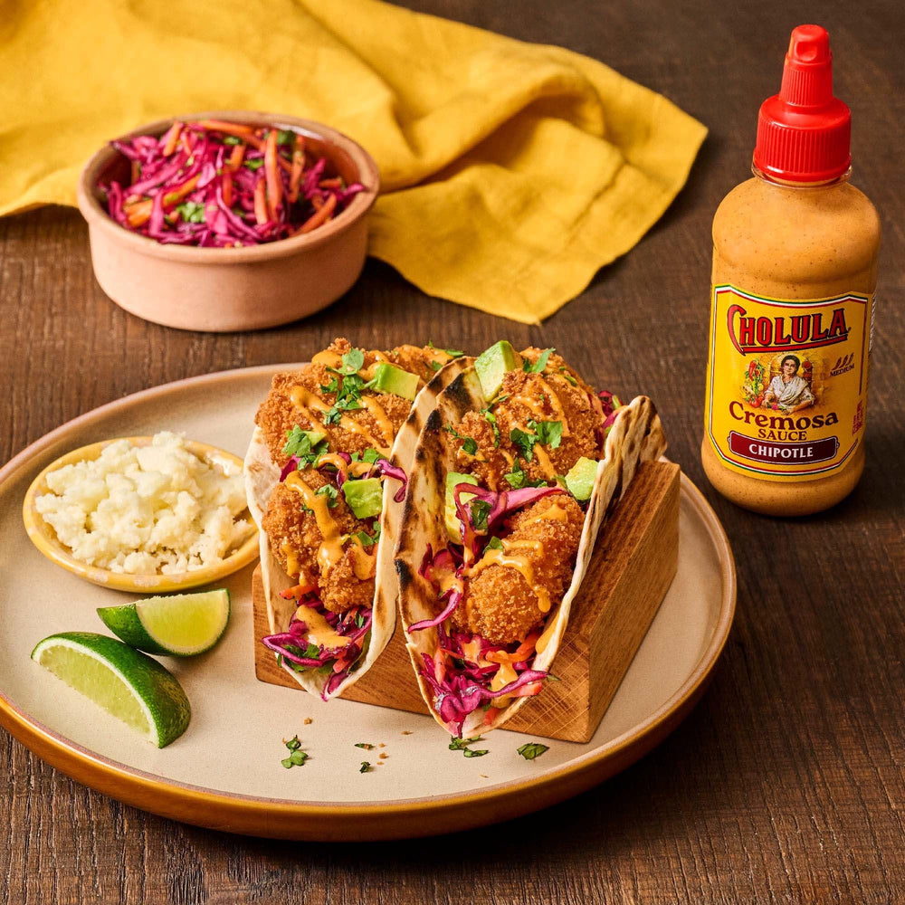 Cholula Cremosa Chipotle elotes sauce adds smoky creaminess to corn