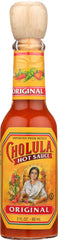 Cholula hot sauce bottle front showing iconic label for authentic flavor