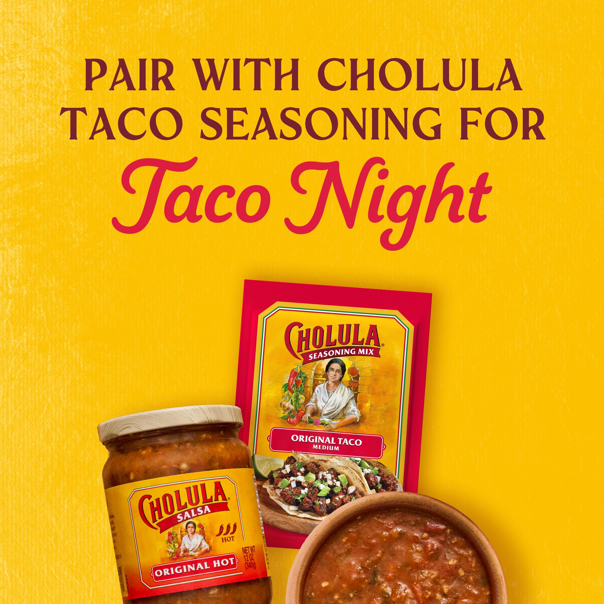 Cholula Original Hot salsa burrito fill brings bold depth.