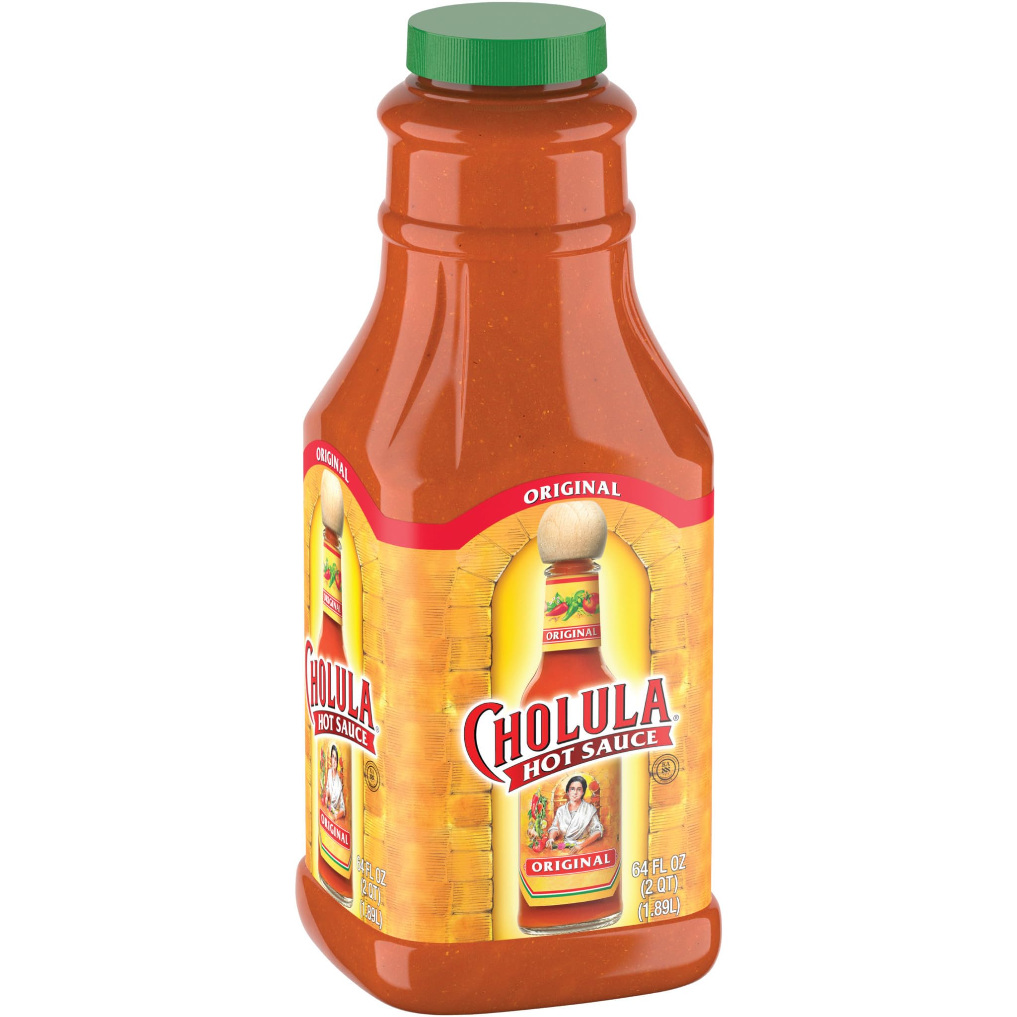 Cholula Original Hot Sauce bottle close-up highlighting balanced flavor for tacos