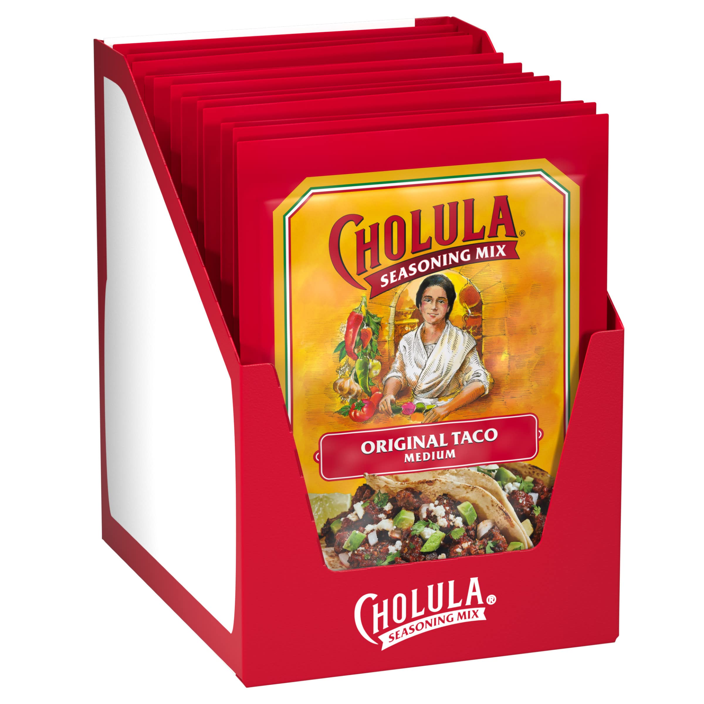 Cholula Original Taco Seasoning pack-12-oz: bold flavor for quick weeknight tacos.