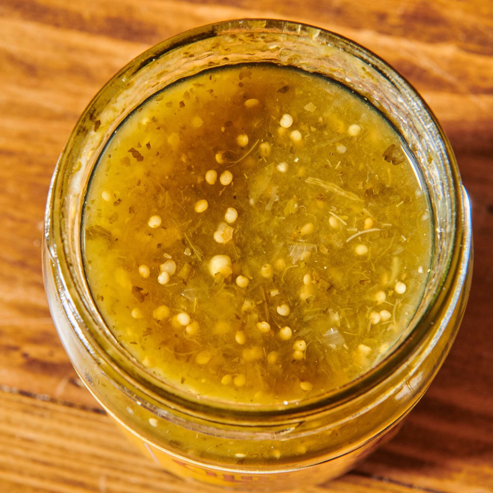 Cholula Salsa Verde with eggs or breakfast frittatas adds tangy zest.