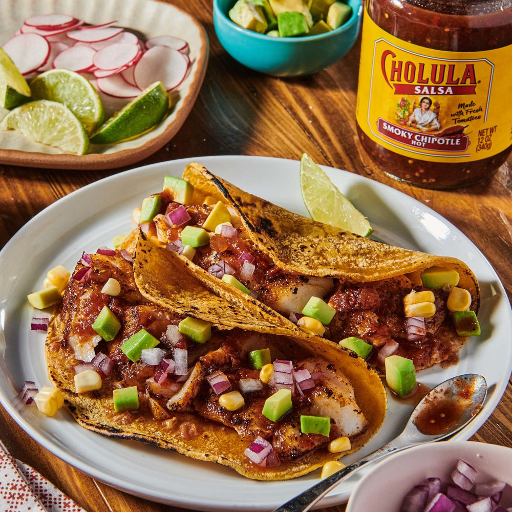 Cholula Smoky Chipotle Salsa ingredients fire roasted tomatoes and tomatillos