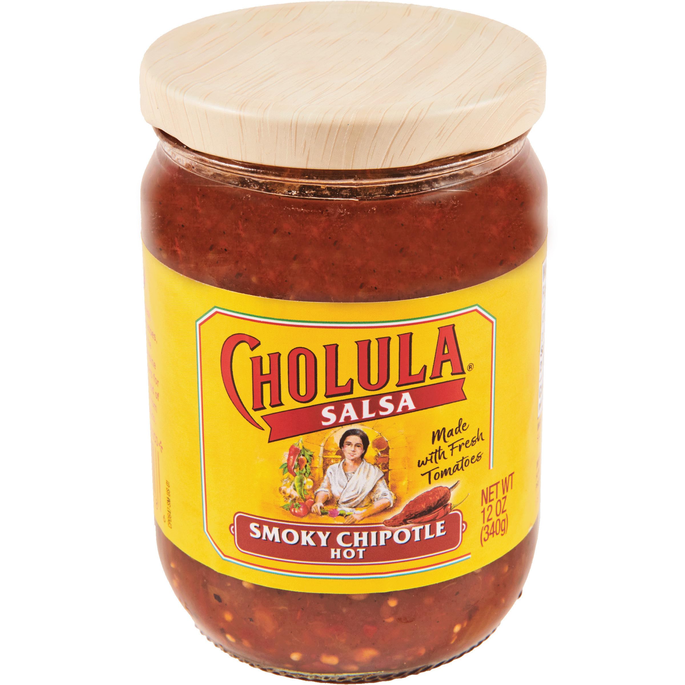 Cholula Smoky Chipotle Salsa jar boosts meals with smoky depth