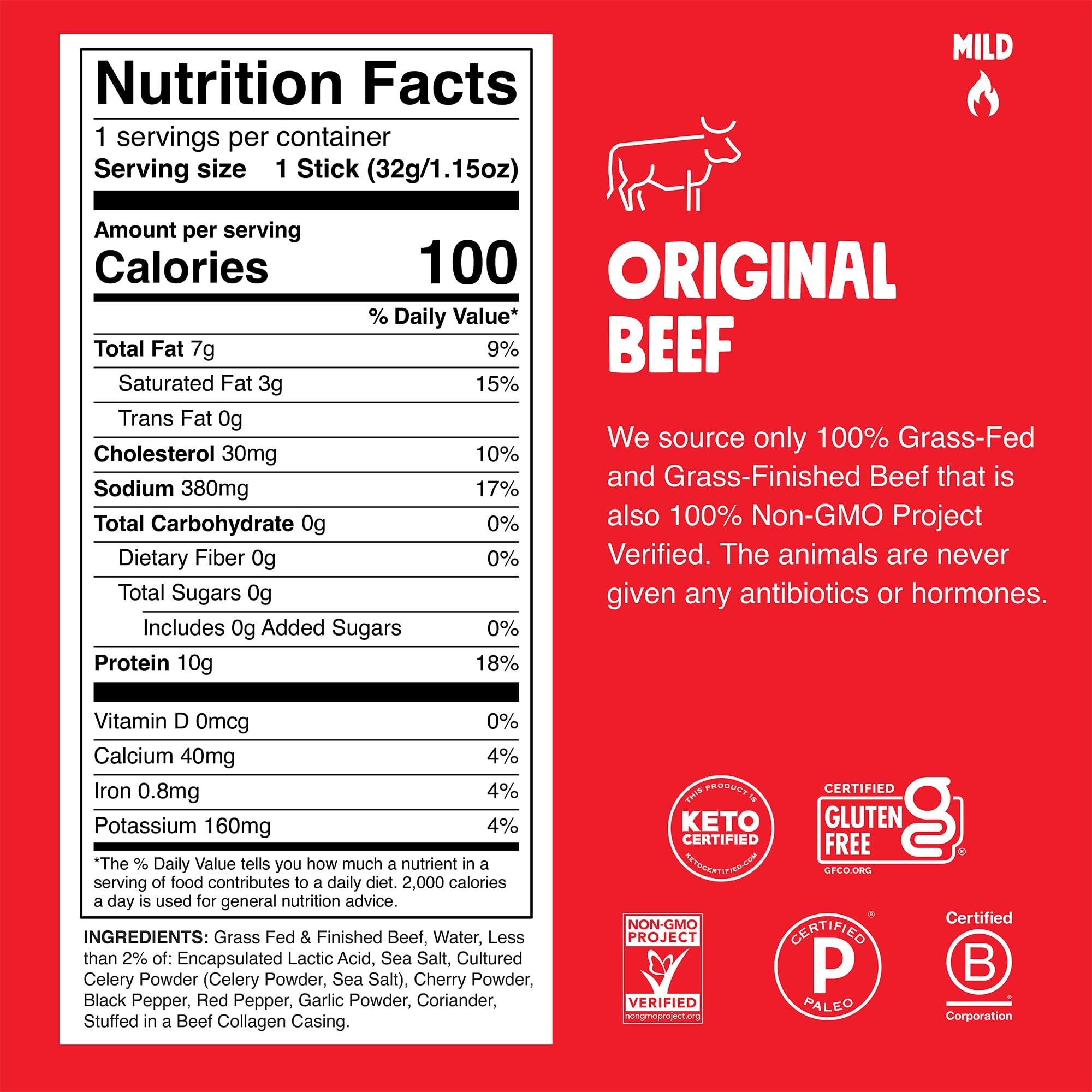 Chomps beef jerky cross-section highlighting lean grass-fed cuts.