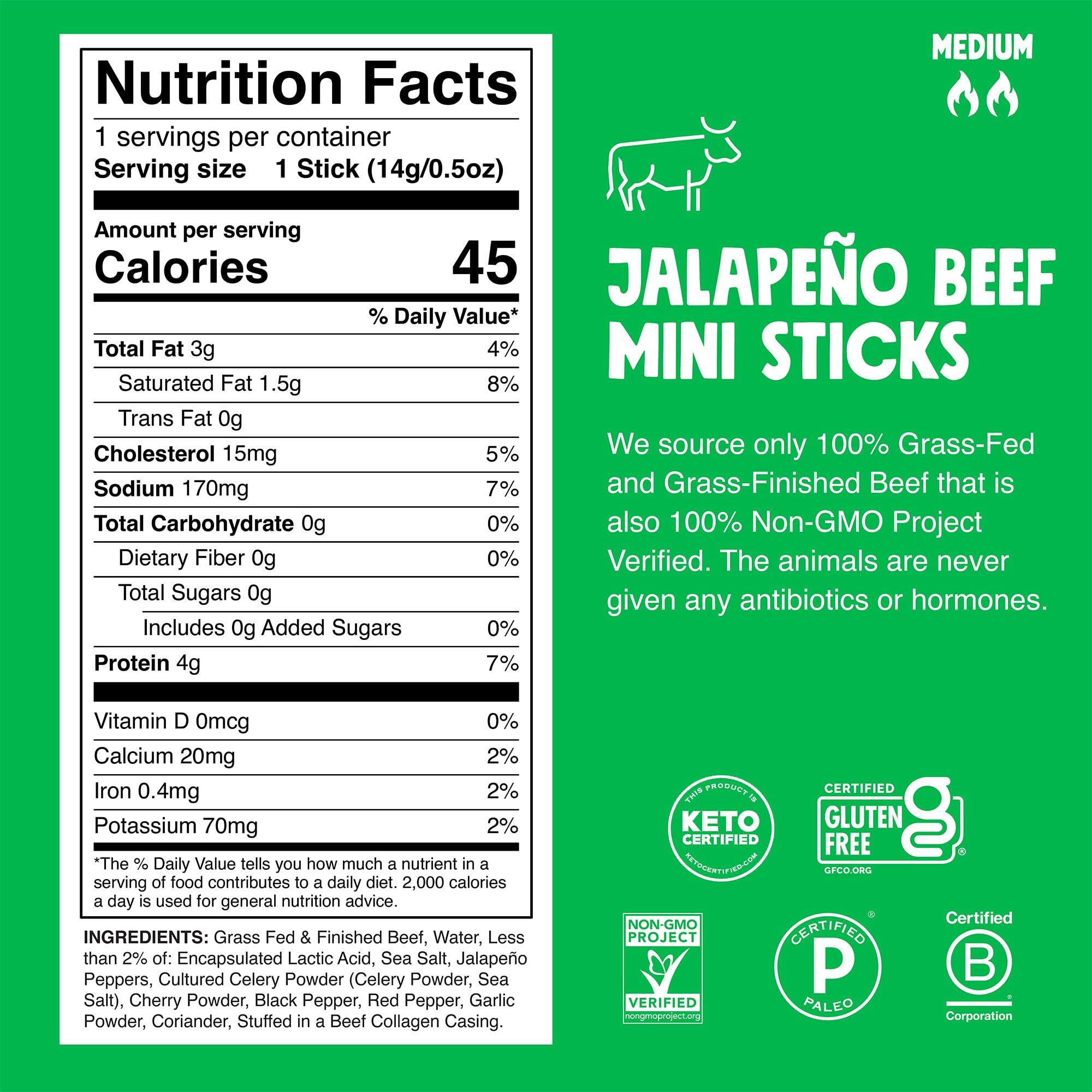 Chomps grass-fed beef jerky close-up highlighting natural meat quality and spice.