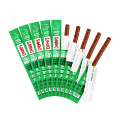 Chomps grass-fed jalapeño jerky stick hero image showing bold flavor and lean protein