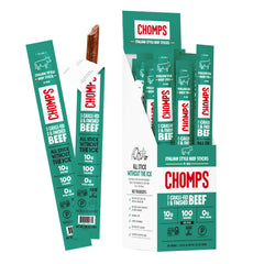 Chomps Italian Style beef jerky stick pack—on-the-go protein for busy days.