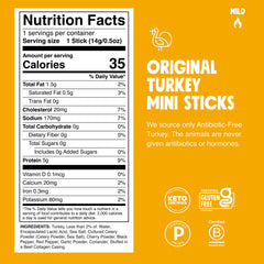 Chomps Original Turkey Jerky Stick close-up texture highlights the savory bite